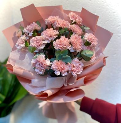 Розовые гвоздики для мамы